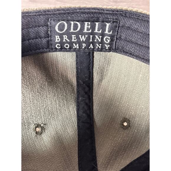 Odell Brewing Company Green Corduroy Logo Patch Men's Snapback Hat- EUC - Picture 7 of 7